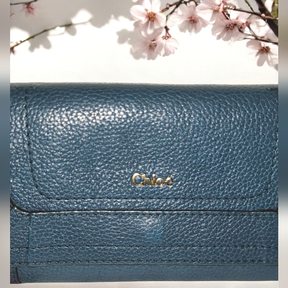 Chloe *Vintage* Turquoise Long Wallet